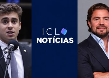 O deputado federal Nikolas Ferreira (PL) e o ex-banqueiro Daniel Vorcaro