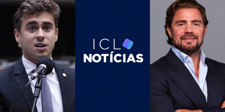 O deputado federal Nikolas Ferreira (PL) e o ex-banqueiro Daniel Vorcaro