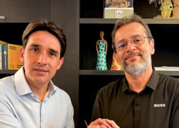 Os candidatos a deputado, Silvio Costa Filho e Olavo Bandeira (Republicanos)