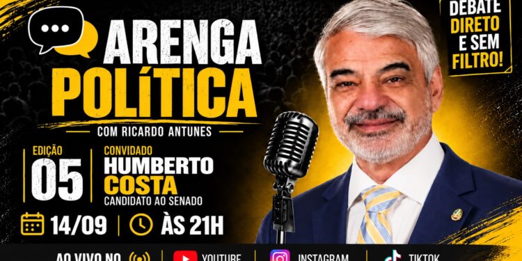 O candidato Humberto Costa está confirmado no debate de hoje