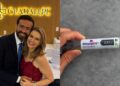 A candidata Marília Arraes (PDT) e seu marido, André Cacau
