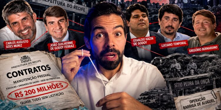 Manoel Medeiros e envolvidos na Operação citado em vídeo feito para as redes sociais | Foto: Imagem feita com auxílio de IA