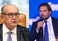 O ministro Gilmar Mendes e o ex-banqueiro Daniel Vorcaro