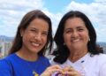 A candidata ao governo de PE, Raquel Lyra e a candidata a deputada estadual, Ana Lúcia