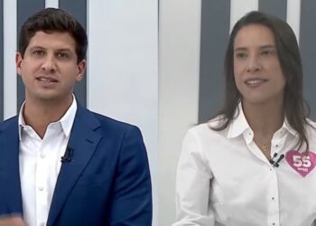 Os candidatos ao governo de Pernambuco, João Campos (PSB) e Raquel Lyra (PSD)