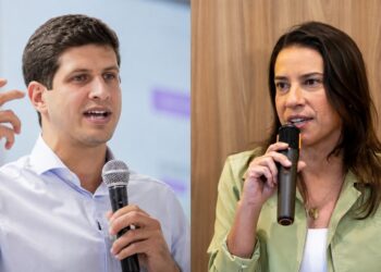 Os candidatos ao Governo de Pernambuco: João Campos (PSB) e Raque Lyra (PSD)