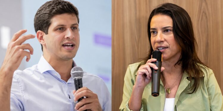 Os candidatos ao Governo de Pernambuco: João Campos (PSB) e Raque Lyra (PSD)