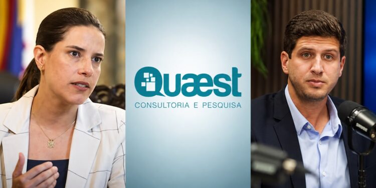 Os candidatos ao Governo de Pernambuco: João Campos (PSB) e Raque Lyra (PSD)