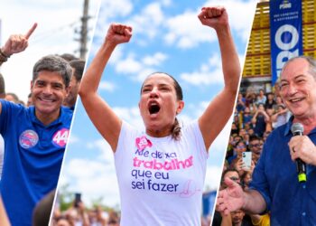 Antônio Carlos Magalhães Neto (União), Raquel Lyra (PSD) e Ciro Gomes (PSDB)