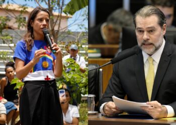 A governadora Raquel Lyra (PSD) e o ministro Dias Toffoli