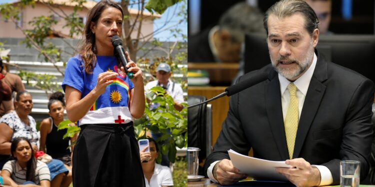 A governadora Raquel Lyra (PSD) e o ministro Dias Toffoli
