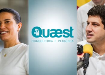 A governadora Raquel Lyra (PSD) e o ex-prefeito do Recife João Campos (PSB)