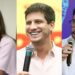 Os candidatos ao Governo de Pernambuco: Raquel Lyra (PSD), João Campos (PSB), Ivan Moraes (PSOL)