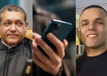 O ministro do STF Nunes Marques e o seu filho Kevin Marques