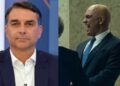 Flávio Bolsonaro critica Alexandre de Moraes durante visita a presídio