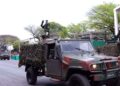 O robô humanoide do Exército durante o 7 de Setembro
