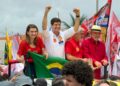 Marília Arraes (PDT), João Campos (PSB), Humberto Costa (PT) e Lula (PT)