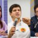 Os candidatos ao Governo de Pernambuco: Raquel Lyra (PSD), João Campos (PSB) e Ivan Moraes (PSOL)