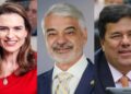 Marília Arraes (PDT), Mendonça Filho (PL) e Humberto Costa (PT), respectivamente