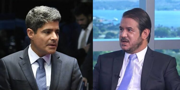 ACM Neto, candidato ao Governo da Bahia pelo União Brasil e Antônio Rueda, candidato a deputado federal pelo RJ e Presidente Nacional do União Brasil