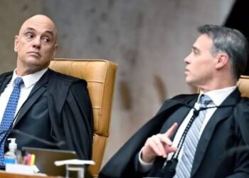 Alexandre de Moraes e André Mendonça, ministros do Supremo Tribunal Federal (STF)