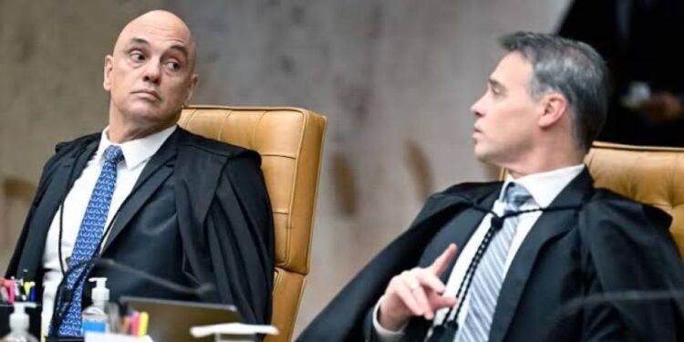 Alexandre de Moraes e André Mendonça, ministros do Supremo Tribunal Federal (STF)
