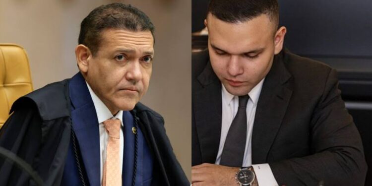 Nunes Marques, Ministro do Supremo Tribunal Federal e seu filho Kevin Marques, advogado
