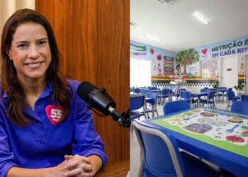 A candidata à reeleição pelo PSD, Raquel Lyra