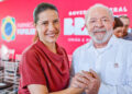 A governadora Raquel Lyra (PSD) e o presidente Lula (PT). Foto: Ricardo Stuckert
