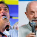 Os candidatos a presidência, Flávio Bolsonaro (PL) e Lula (PT)