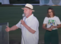Presidente Lula na comemoração do seu aniversário hoje (27)