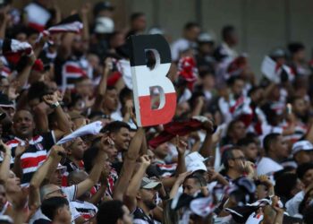 Torcida do Santa Cruz na Arena de Pernambuco
