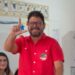 Ivan Moraes no local de votação neste domingo (4)