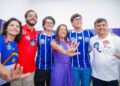 Raquel votou ao lado dos filhos e dos aliados da chapa