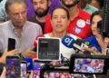 Raquel Lyra falou com a imprensa após a vitória