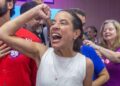 Raquel celebrou a vitória no Recife