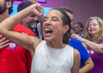Raquel celebrou a vitória no Recife