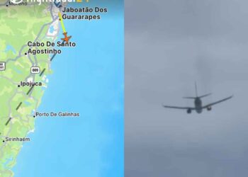 Avião saiu do Aeroporto do Recife nesta tarde
