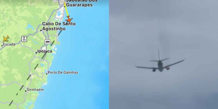 Avião saiu do Aeroporto do Recife nesta tarde