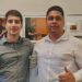 O deputado Lucas Polese e Luan Herrera, líder local da juventude do PL (Da esq. p/ dir.)