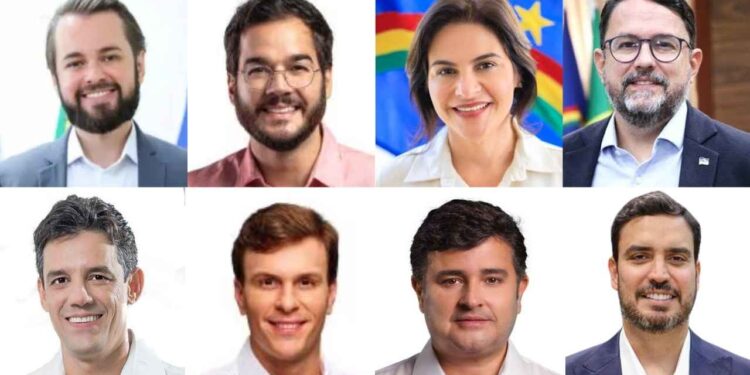 André Teixeira, Túlio Gadelha, Priscila Krause, Guilherme Cavalcanti, Daniel Coelho, Miguel Coelho, Eduardo da Fonte e Armando Bisneto (Da esq. p/ dir. - De cima p/ baixo)
