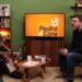 Fala foi feita no programa apresentado por Cora Rónai e Pedro Doria (Da esq. p/ dir.)