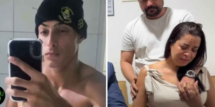 O soldado Pedro Gabriel e sua família, que fez um apelo nas redes sociais