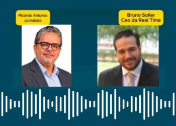 O jornalista Ricardo Antunes entrevistou o CEO do Real Time, Bruno Soller