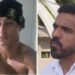 O soldado Pedro Gabriel e seu advogado, Jario Santos (Da esq. p/ dir.)