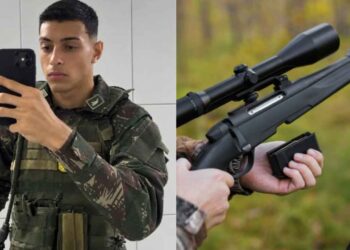 Soldado Pedro Gabriel se entregou na manhã de hoje (21) após fugir com fuzil