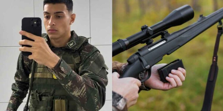 Soldado Pedro Gabriel se entregou na manhã de hoje (21) após fugir com fuzil