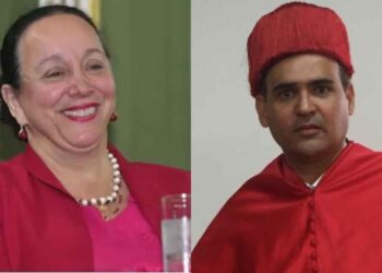 Maria do Socorro, ex-presidente do TJ-BA, e Sérgio Humberto de Sampaio, juiz