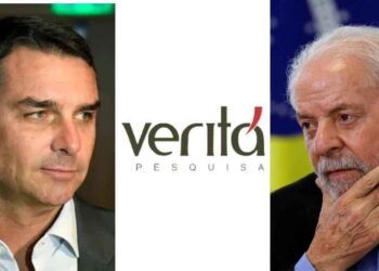 Flávio Bolsonaro (PL) e Luís Inácio Lula da Silva (PT) (Da esq. p/ dir.)