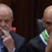 O presidente Lula e o juiz do STF, Alexandre de Moraes (da esq. p/ dir.)